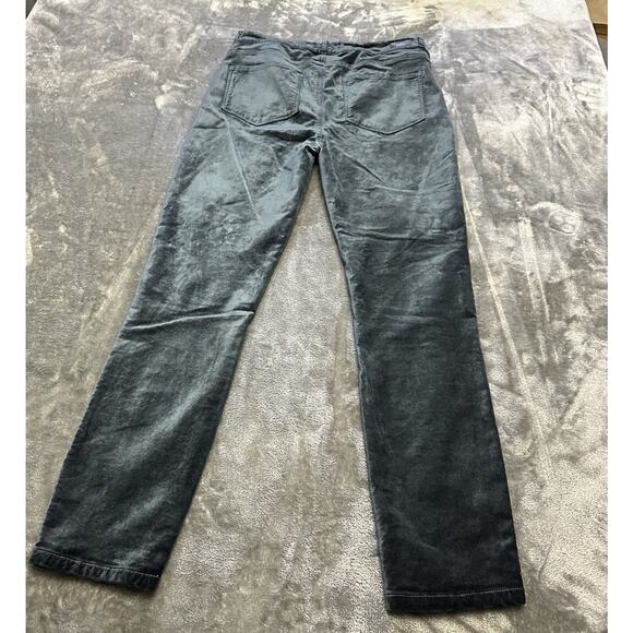Paige Jeans Womens 28 Blue Hoxton Ankle Peg Button‎ Velvet Skinny Leg Pants - Picture 6 of 12